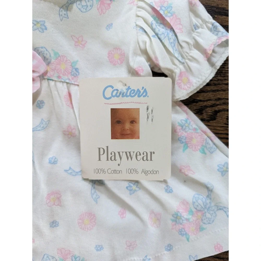 New!! Nwt Vintage Girls Dress & Bloomers Carter's Size 6-9 Mo Made In USA OUTFIT